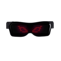 Lunettes de lumière LED rechargeables par USB Lunettes BT Contrôle de l