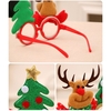 Lunettes de Noël Party Fancy Glasses Frame Lunettes de costume de Noël pour les fêtes Faveurs de vacances (Taille unique)