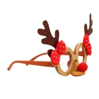 Lunettes de Noël Party Fancy Glasses Frame Lunettes de costume de Noël pour les fêtes Faveurs de vacances (Taille unique)
