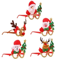 Lunettes de Noël Party Fancy Glasses Frame Lunettes de costume de Noël pour les fêtes Faveurs de vacances (Taille unique)