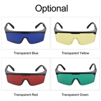 Lunettes de sécurité optiques avec jambe télescopique 190-540nm Lunettes de protection de sécurité Lunettes avec sac de rangement en tissu et boîte rigide