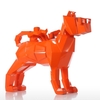 Lunettes Tomfeel Chien Orange Résine Sculpture Décoration intérieure Art moderne