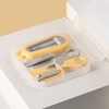 LUSN Kit de soin des oreilles pour bébés,  coupe-ongles lavables portables,  cure-oreilles doux avec loupe,  lumière LED