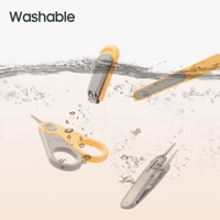 LUSN Kit de soin des oreilles pour bébés,  coupe-ongles lavables portables,  cure-oreilles doux avec loupe,  lumière LED