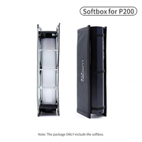 luxceo Softbox avec grille Grilles souples pliables en caisse à œufs pour lumière vidéo LED RGB P200 Convient pour la photographie de portrait en studio Produit de prise de vue vidéo 212x67mm