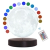 Lévitation Lune Lampe Veilleuse Flottant et Tournant Clair De Lune Lévitation Magnétique 3 Couleurs LED pour Bureau À Domicile Décoration De Bureau Enfants Amis Cadeau Spécial 100-240V