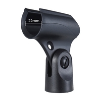 M-7 En Plastique Mic Clip Sans Fil Microphone Titulaire φ22mm Angle Inclinable Réglable pour Tous Les Transmetteurs De Poche De Diamètre 22mm Microphones