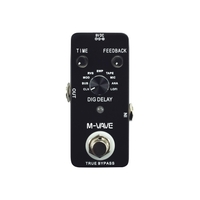 M-VAVE DIG DELAY numérique retard guitare effet pédale avec 9 effets de retard véritable contournement coque en métal