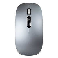M103 2.4G + BT5.1 Souris sans fil double mode Souris de bureau ergonomiques DPI réglable à 3 vitesses Batterie au lithium intégrée de 500 mAh Gris