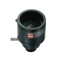 M12 HD 2.8-12mm 3MP F1.4 Mise au point manuelle Iris fixe