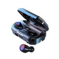 M12 TWS Bluetooth 5.0 Casque sans fil Mini casque intra-auriculaire intelligent avec microphone Affichage numérique Éclairage d