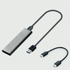 M.2 SATA NVME vers USB 3.1 boîtier de disque dur double protocole 10 Gbps coque en alliage d