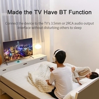 M21 2 en 1 Bluetooth 5.0 émetteur récepteur adaptateur audio sans fil 3, 5 mm AUX 2RCA adaptateur de musique avec microphone pour TV casque haut-parleur voiture stéréo système audio maison