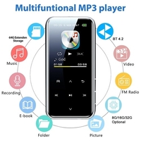 M22 BT MP3 Music Video Player Lecteur de musique HiFi sans perte Écran OLED 1, 8 pouces avec enregistrement radio FM Radio FM stéréo MP3 MP4 Entrée audio 3, 5 mm Carte TF en option