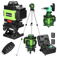 Machine à auto-niveaux laser 4D multifonctionnel 4D 16 lignes KKmoon avec outil de mise à niveau à lignes verticales horizontales