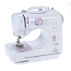 Machine à coudre multifonctionnelle à usage domestique automatique Machine à couture réglable en vitesse réglable avec pédale LED 12 Modèles de point intégrés AC100-240V