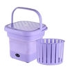 Machine à laver pliante portable Mini-électro-linge à barillet avec séchoir