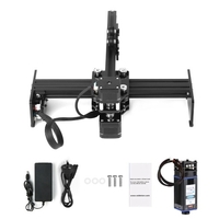 Machine de gravure laser 450nm 20W Longueur focale réglable Mini graveur laser de bureau Imprimante portable Carver DIY Laser Marque Marque Imprimante Zone de travail 170x200mm,  Compatible avec le logiciel GRBL