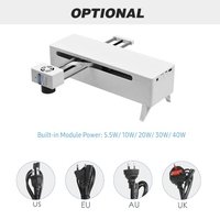 Machine de gravure Laser 450nm 30W Support de longueur focale réglable logiciel PC Mini graveur Laser CNC haute vitesse