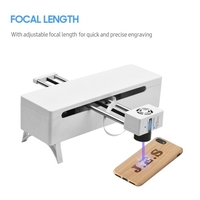 Machine de gravure Laser 450nm 40W Support de longueur focale réglable logiciel PC Mini graveur Laser CNC haute vitesse