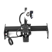 Machine de gravure laser 450nm 5.5W Longueur focale réglable Mini imprimante de gravure laser de bureau Portable Carver DIY Laser Marque Marque Imprimante Zone de travail 170x200mm,  Compatible avec le logiciel GRBL