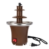Machine de lave de chocolat de fontaine de chocolat de ménage de trois couches pour faire fondre le chocolat et la tour de chocolat