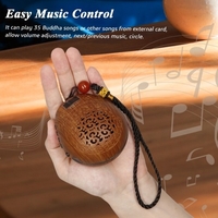 Machine de musique de bouddha Mini lecteur de chant bouddhiste électronique rechargeable Machine de lecture de chanson de bouddha avec contrôle du Volume de 35 chansons