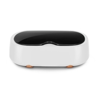 Machine de nettoyage à ultrasons portable 45 KHz petite Machine de nettoyage en acier inoxydable domestique lunettes accolades prothèses dentaires outil de nettoyage de bijoux