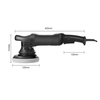 Machine de polissage de voiture à vitesse maximale 1250W 220 V 3800r / min Machine de polissage de choc de 15 mm Machine de cirage de voiture de polissage à double action réglable en continu à six vitesses