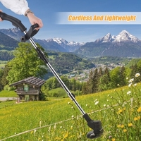 Machine de taille de pelouse 12V à épurer les herbiers sans fil pour jardin et jardin (2 piles PCS)