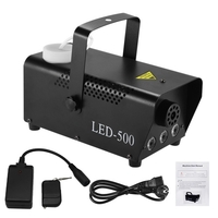 Machine portative de brouillard de 500W rvb avec la télécommande de réservoir des lumières LED de 3 couleurs 250ml