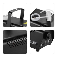Machine portative de brouillard de 500W rvb avec la télécommande de réservoir des lumières LED de 3 couleurs 250ml