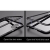 Magneto Magnetic Adsorption Case En Verre Trempé Clair Noir Clair i-phone XR