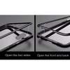 Magneto Magnetic Adsorption Case En Verre Trempé Clair Noir i-phone XS