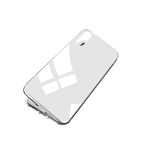 Magneto Magnetic Adsorption Case Transparent En Verre Trempé Blanc i-phone XR