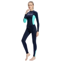 Maillot de bain une pièce à manches longues pour femme à séchage rapide pour les sports nautiques d