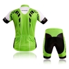 Maillot de cyclisme à manches courtes et short rembourré pour hommes femmes à séchage rapide respirant VTT chemise vêtements