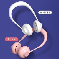 Mains libres Neck Band Fan Portable Neck Hanging 2 Fans USB Rechargeable Sports Fan Cooling Electric Fan 3 Speed Adjustable