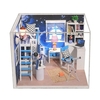 Maison de poupée miniature bricolage avec meubles et lumières LED Maison de poupée en bois 3D
