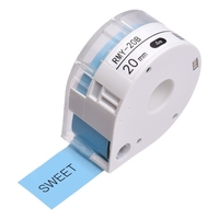 MAKEID 1 rouleau de papier pour étiquettes adhésives pour imprimante thermique Nom du papier Prix pour étiquettes de codes-barres Ruban autocollant étanche à la déchirure pour imprimante portable T7,  blanc 12mmx4m