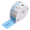 MAKEID 1 rouleau de papier pour étiquettes adhésives pour imprimante thermique Nom du papier Prix pour étiquettes de codes-barres Ruban autocollant étanche à la déchirure pour imprimante portable T7,  blanc 12mmx4m