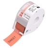 MAKEID 1 rouleau de papier pour étiquettes adhésives pour imprimante thermique Nom du papier Prix pour étiquettes de codes-barres Ruban autocollant étanche à la déchirure pour imprimante portable T7,  blanc 12mmx4m