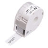 MAKEID 1 rouleau de papier pour étiquettes adhésives pour imprimante thermique Nom du papier Prix pour étiquettes de codes-barres Ruban autocollant étanche à la déchirure pour imprimante portable T7,  blanc 12mmx4m