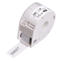 MAKEID 1 rouleau de papier pour étiquettes adhésives pour imprimante thermique Nom du papier Prix pour étiquettes de codes-barres Ruban autocollant étanche à la déchirure pour imprimante portable T7,  blanc 12mmx4m