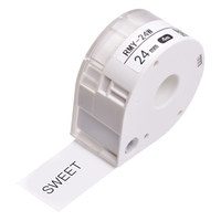 MAKEID 1 rouleau de papier pour étiquettes adhésives pour imprimante thermique Nom du papier Prix pour étiquettes de codes-barres Ruban autocollant étanche à la déchirure pour imprimante portable T7,  blanc 12mmx4m