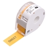 MAKEID 1 rouleau de papier pour étiquettes adhésives pour imprimante thermique Nom du papier Prix pour étiquettes de codes-barres Ruban autocollant étanche à la déchirure pour imprimante portable T7,  blanc 12mmx4m