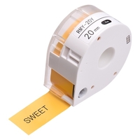 MAKEID 1 rouleau de papier pour étiquettes adhésives pour imprimante thermique Nom du papier Prix pour étiquettes de codes-barres Ruban autocollant étanche à la déchirure pour imprimante portable T7,  blanc 12mmx4m
