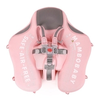 Mambobaby Flot de natation pour bébés Non gonflable Étanchéité pour bébés Cercle de natation pour bébés Conduite pour la natation avec flotteur de queue et canopée solaire pour 3 à 24 mois Bébés Garçons Filles Nourrissons Flot de piscine