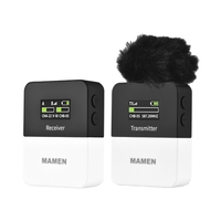 MAMEN KT-W1-K1 Système de microphone sans fil UHF à déclenchement unique (1 émetteur et 1 récepteur)