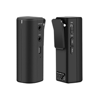 MAMEN Portable 2.4G sans fil cravate microphone microphone émetteur récepteur système 360 ° prise de son Max.
